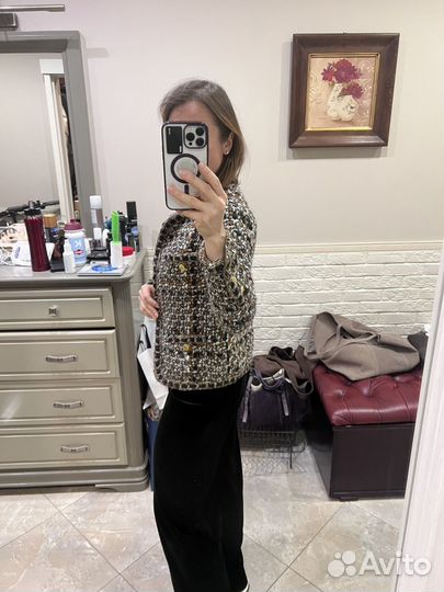 Жакет в стиле шанель