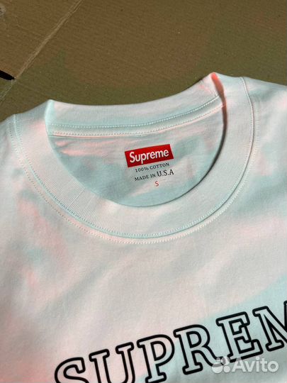 Футболка белая supreme