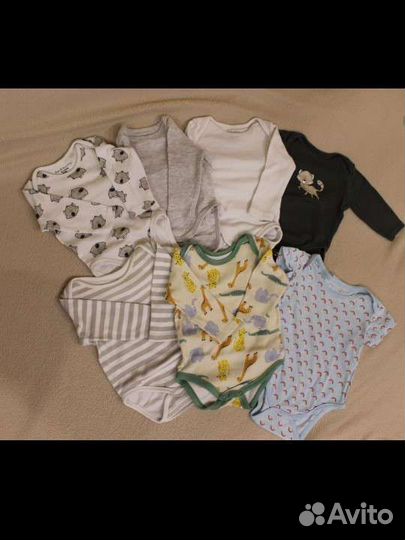 2 больших пакета вещей для мальчика с рожд до 74р