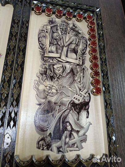 Нарды Лихие ручной работы