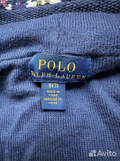 Теплая кофта на девочку Ralph Lauren на 7 лет