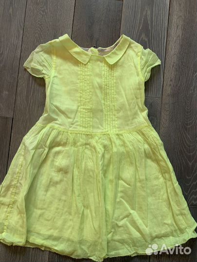 Burberry платье лимонное, 5 лет