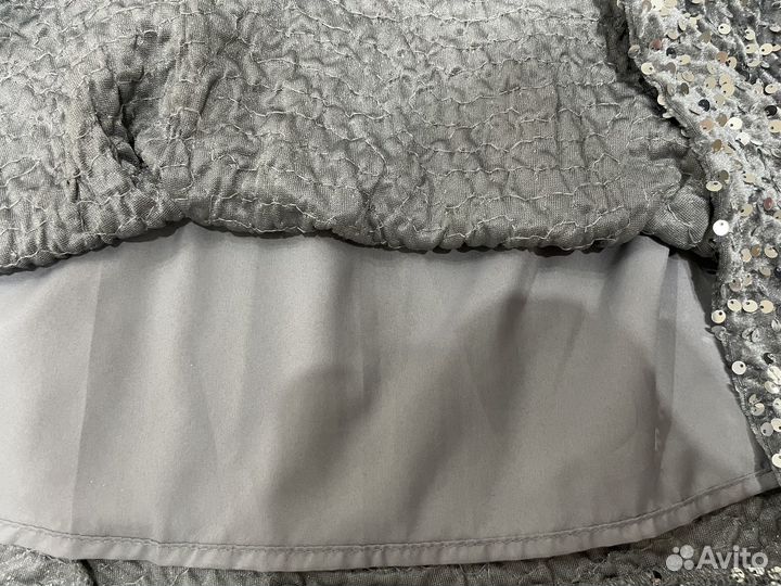 Юбка с пайетками мини 46