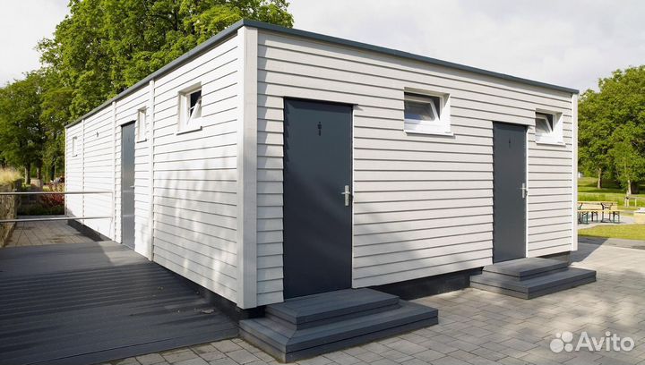 Быстровозводимое здание с санузлом с ндс