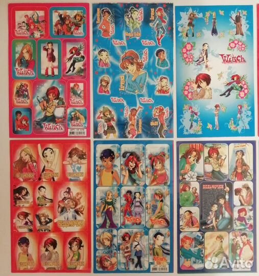 W.I.T.C.H. Totally Spies наклейки