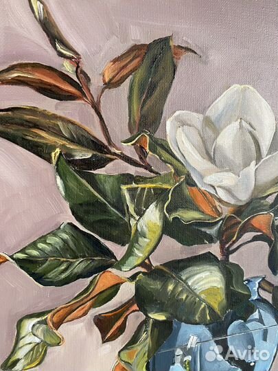 Картина маслом Магнолия