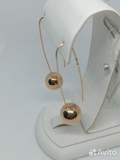 Золотые серьги 585 пробы