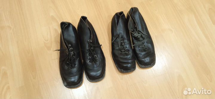 Кожаные лыжные ботинки (ссср)