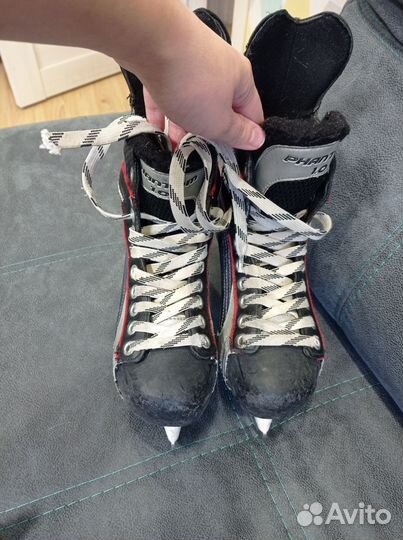 Коньки хоккейные разные, размер 35-37