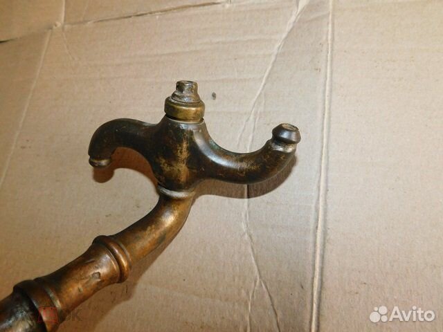 Старинный,редкий латунный смеситель