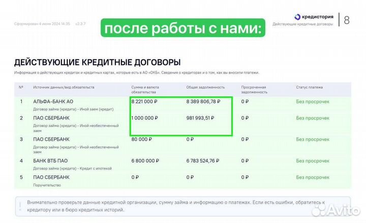 Помощь в получении кредита