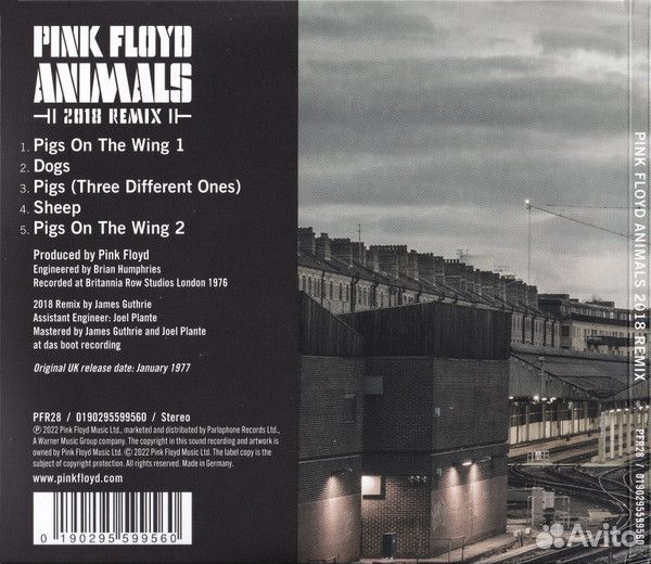 Pink Floyd - Animals (2018 Remix)(digi.CD)