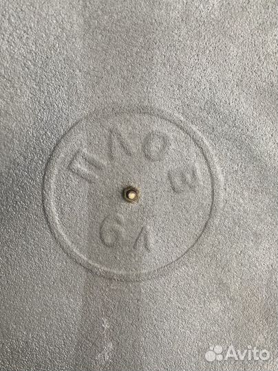 Казан чугунный с крышкой 6 л