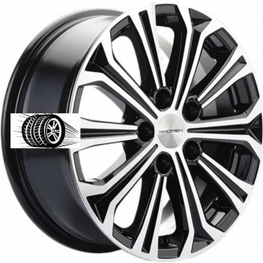 Литые диски Khomen Wheels 6.5×R16 5×108