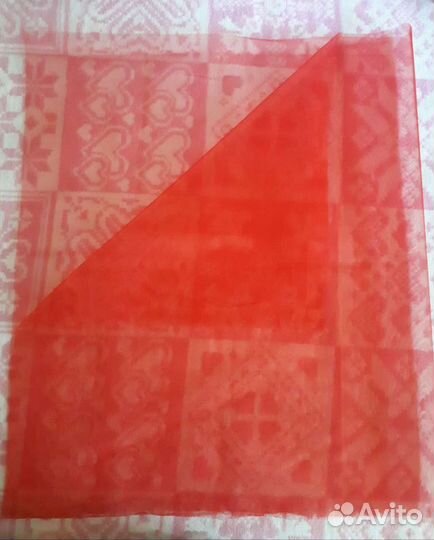 Органза красная ткань отрезы