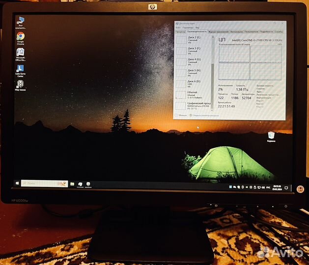Монитор HP 22 дюйма