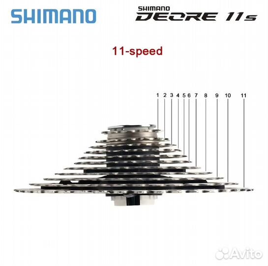 Кассета 11 скоростей Shimano Deore M5100 11-51