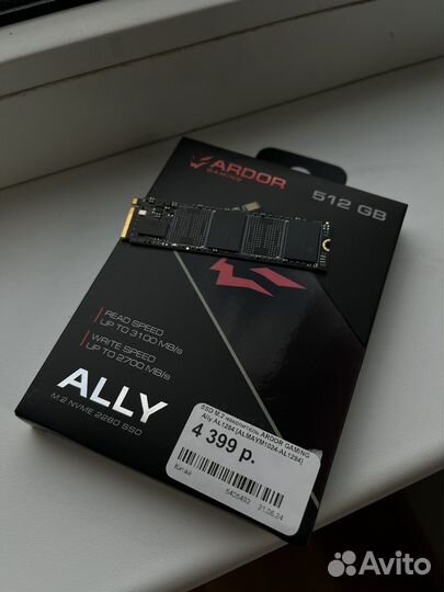 Ssd Накопитель m2 512gb ardor gaming