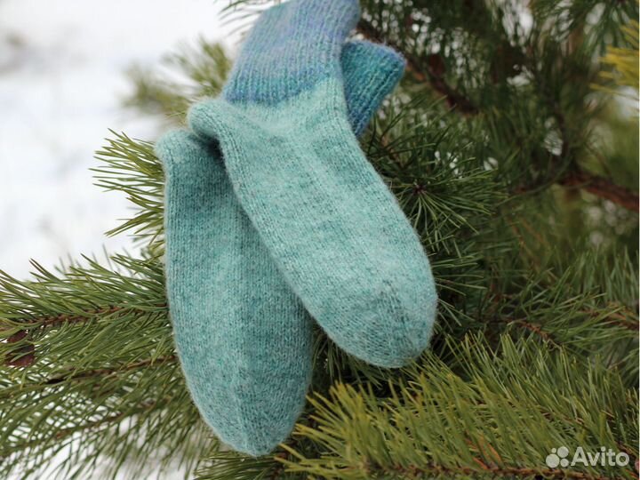 Женские шерстяные носки / Ручная работв