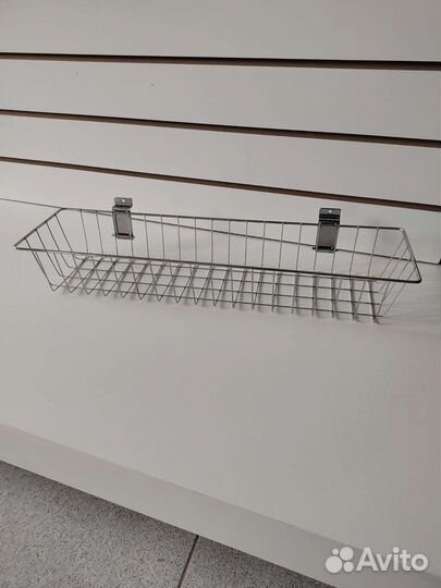 Корзина на экономпанель хромированная