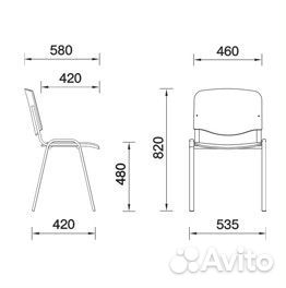 Офисный стул изо CH С11 (черный)
