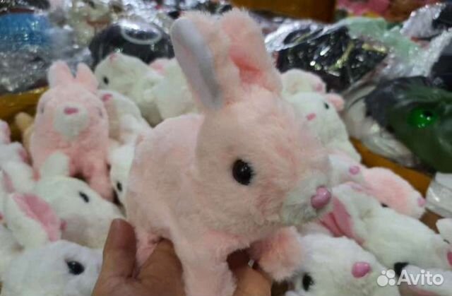 Кролик зайчик на батарейках символ года 2023