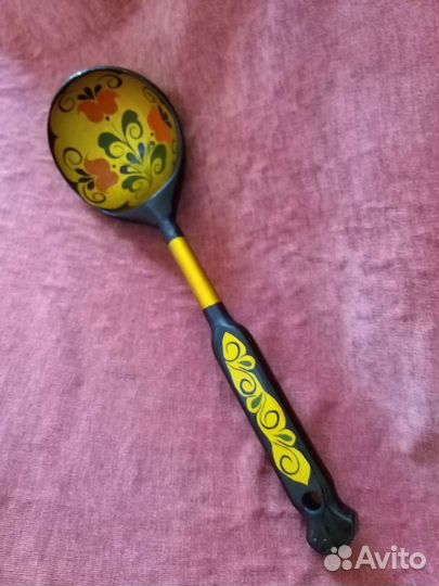 Половник деревянный.Хохлома