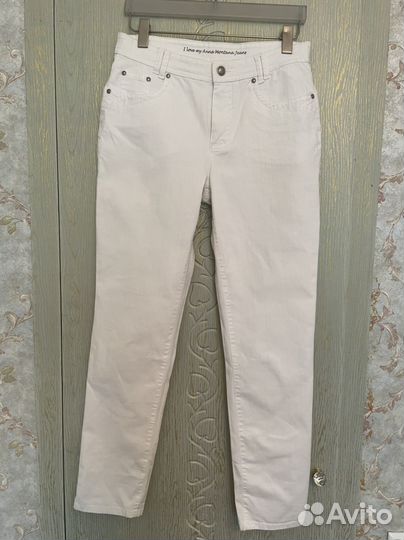Белые джинсы летние брюки Anna Montana 42 44
