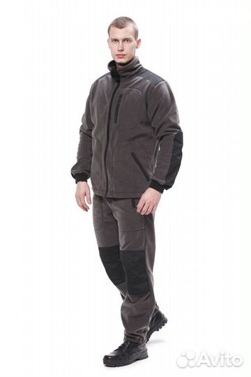 Костюм флис Серый разм.44-46 рост 170-176