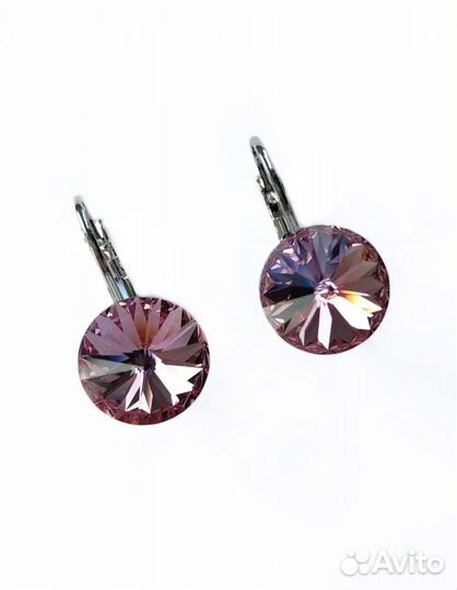 Серьги с кристалами swarovski