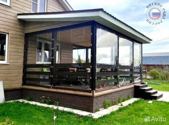 Мягкие окна из ткани пвх