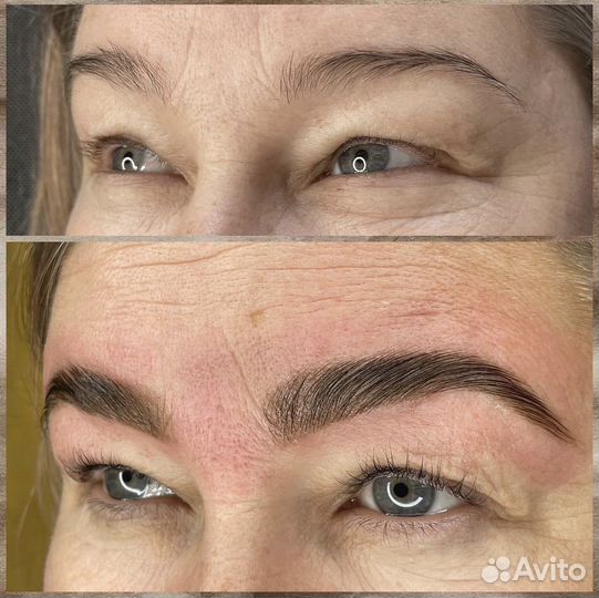 Ламинирование бровей ресниц окрашивание коррекция