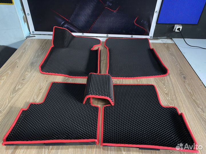 Коврики Эва на Киа Спортейдж 3 с Бортами