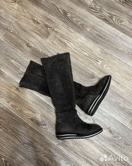 Сапоги натуральный замш