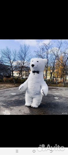 Ростовая кукла белый медведь 2.6м продам