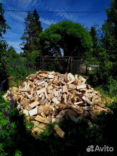 Дрова березовые. Колотые