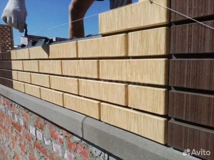 Облицовочный кирпич белый/светлый д. Демихово