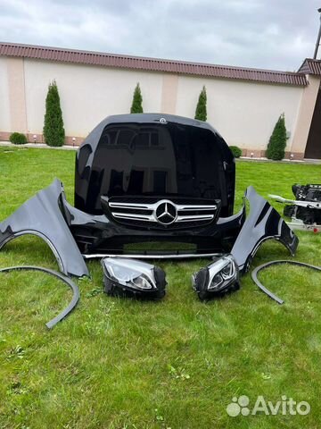 Mercedes GLC X253 15- AMG Ноускат черный