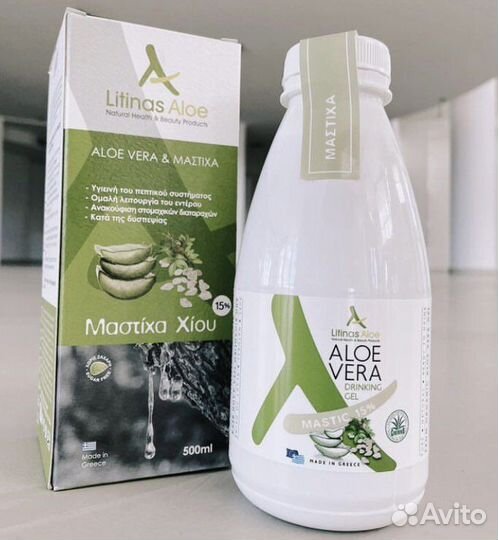Алое вера гель питьевой с мастикой Хиос (Греция)