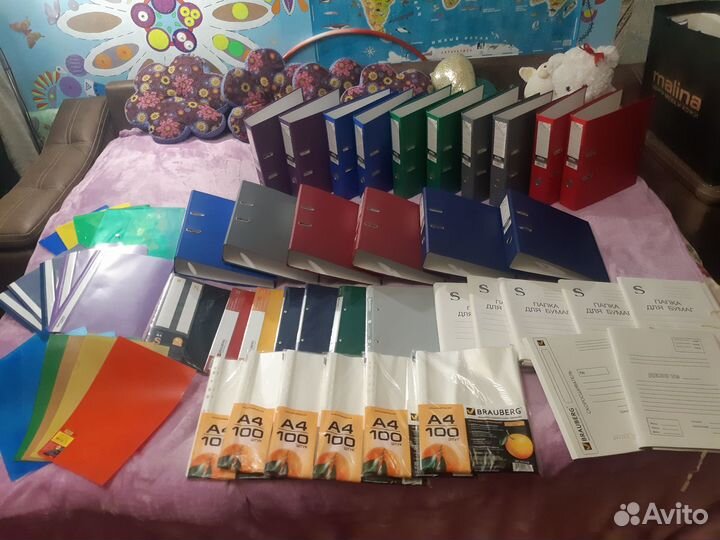 Папки для документов, канцелярские