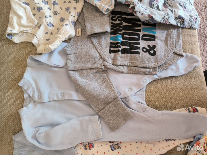 Вещи пакетом для новорождённого 50 -62