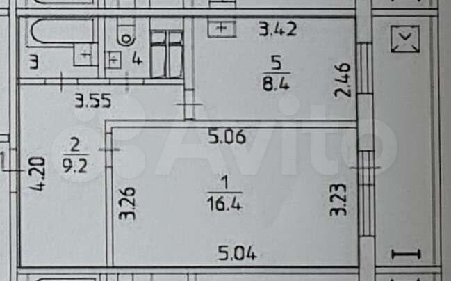1-к. квартира, 38,2 м², 8/10 эт.