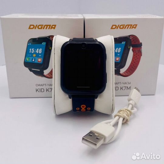 Смарт часы Digma Kid K7m Black/Orange