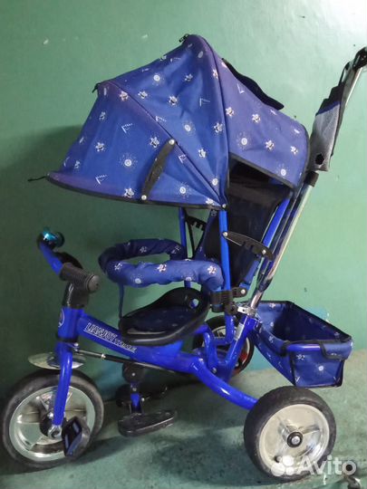 Детский велосипед с родительской ручкой