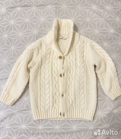 Вязаный кардиган детский 86