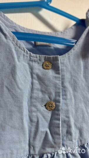 Голубой сарафан для девочки