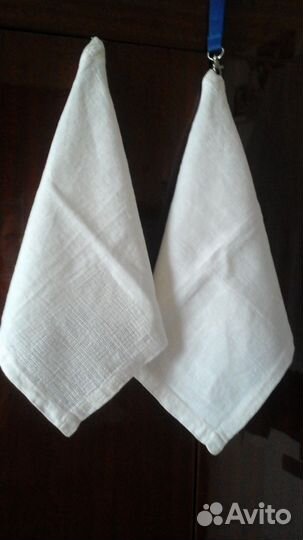 Салфетки-лён 35x35 Полотенце вафельн.ссср/Белые