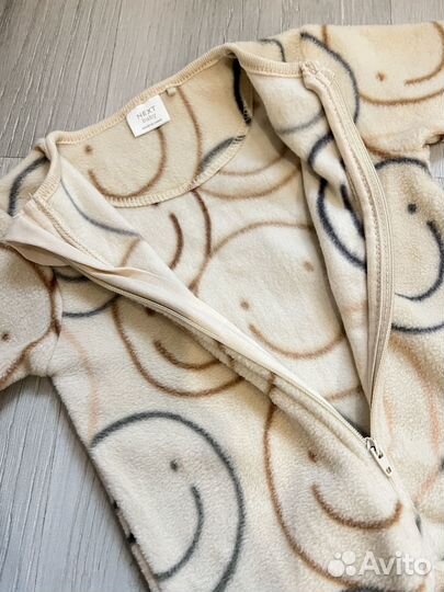Новый флисовый комбинезон Next 62,68,86