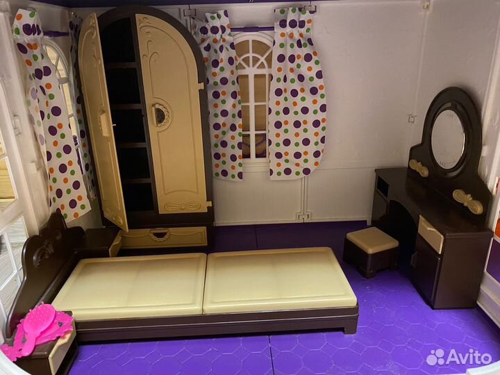 Домик кукольный огонек с мебелью