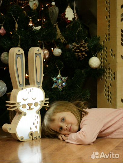 Светильник ночник Зайчик